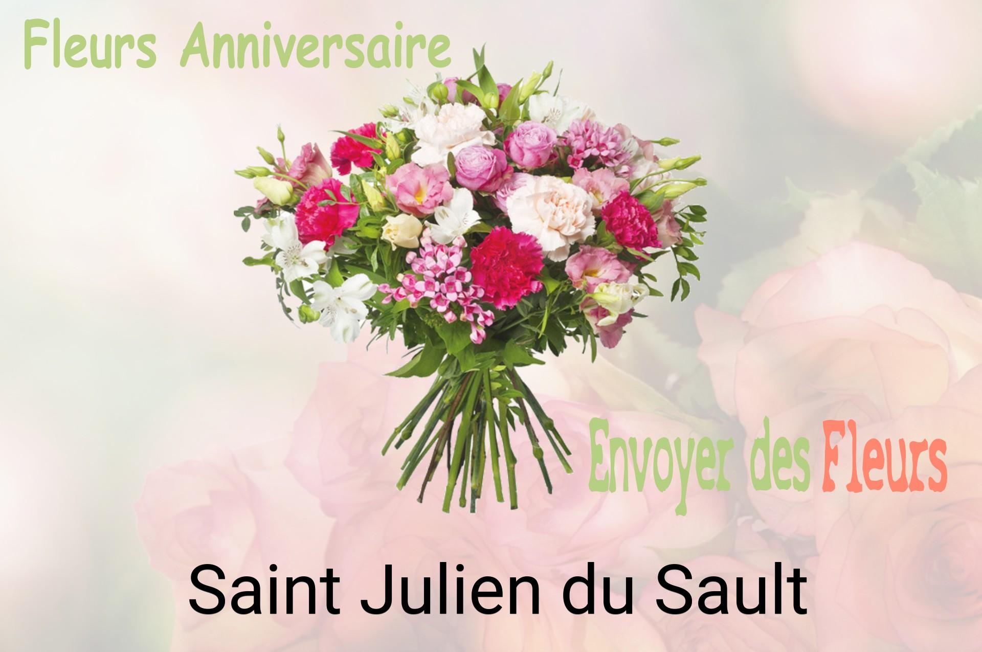 Bouquet de fleurs d’anniversaire livré à Saint-Julien-du-Sault